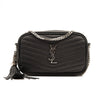 NEW SAINT LAURENT Grain De Poudre Matelasse Monogram Mini Lou Camera Bag Black