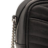 NEW SAINT LAURENT Grain De Poudre Matelasse Monogram Mini Lou Camera Bag Black