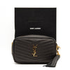 NEW SAINT LAURENT Grain De Poudre Matelasse Monogram Mini Lou Camera Bag Black