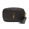 NEW SAINT LAURENT Grain De Poudre Matelasse Monogram Mini Lou Camera Bag Black