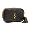 NEW SAINT LAURENT Grain De Poudre Matelasse Monogram Mini Lou Camera Bag Black