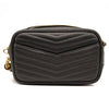 NEW SAINT LAURENT Grain De Poudre Matelasse Monogram Mini Lou Camera Bag Black