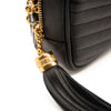 NEW SAINT LAURENT Grain De Poudre Matelasse Monogram Mini Lou Camera Bag Black