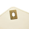 CHANEL Lambskin Chevron Quilted Envelope Flap White