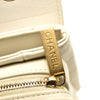 CHANEL Lambskin Chevron Quilted Envelope Flap White