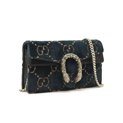 Gucci dionysus 2025 mini blue velvet