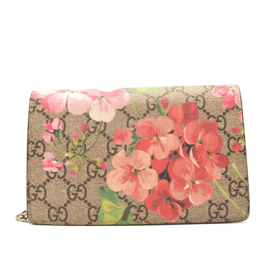 GUCCI GG Supreme Monogram Blooms Super Mini Dionysus Shoulder Bag Beige Multicolor Dry Rose