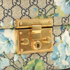 $1980 GUCCI GG Supreme Blooms Medium Padlock Shoulder Bag