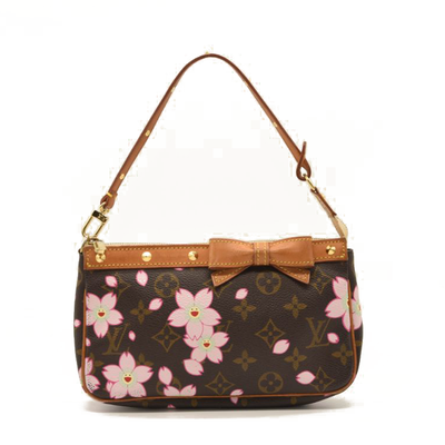 Louis Vuitton Monogram Cherry Blossom Pochette Accessories Brown