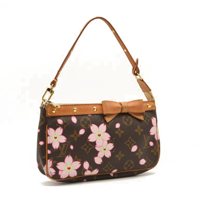 Louis Vuitton Monogram Cherry Blossom Pochette Accessories Brown