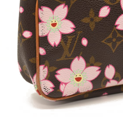 Louis Vuitton Monogram Cherry Blossom Pochette Accessories Brown