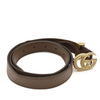 Gucci Textured Calfskin Torchon Double G 30mm Belt 90 36 Brown