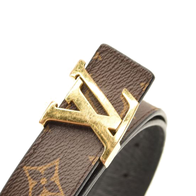 Louis Vuitton Calfskin Monogram 30mm LV Initiales Reversible Belt 80 32