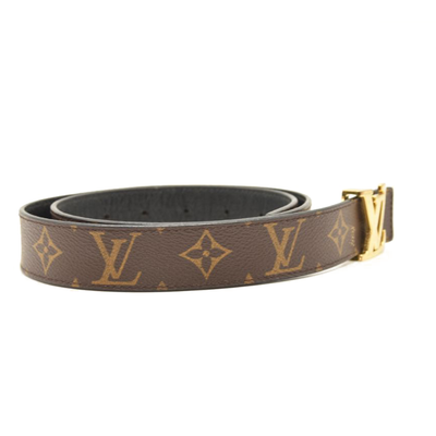 Louis Vuitton Calfskin Monogram 30mm LV Initiales Reversible Belt 80 32