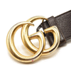 Gucci Grained Double G 40mm Belt 90 36 Brown Gold