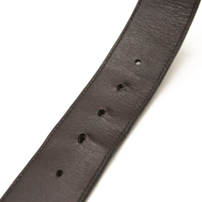 Gucci Grained Double G 40mm Belt 90 36 Brown Gold