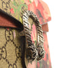 GUCCI GG Supreme Monogram Blooms Super Mini Dionysus Shoulder Bag Beige Multicolor Dry Rose