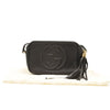 $1490 GUCCI Pebbled Calfskin Small Soho Disco Bag Black