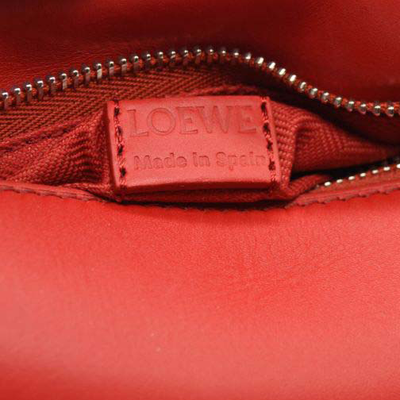 NEW Loewe Calfskin Mini Puzzle Bag Red