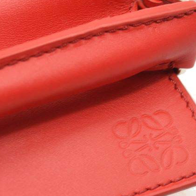 NEW Loewe Calfskin Mini Puzzle Bag Red