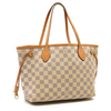 USED Louis Vuitton Neverfull PM Damier Azur White Tote