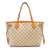 USED Louis Vuitton Neverfull PM Damier Azur White Tote