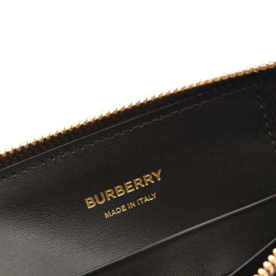 NEW Burberry Horseferry Check Leather Clutch Crossbody