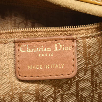 CHRISTIAN DIOR Patent Cannage Large Lady Dior Yellow