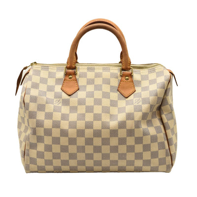 LOUIS VUITTON Louis Vuitton Damier Azur Canvas Speedy 30 Bag