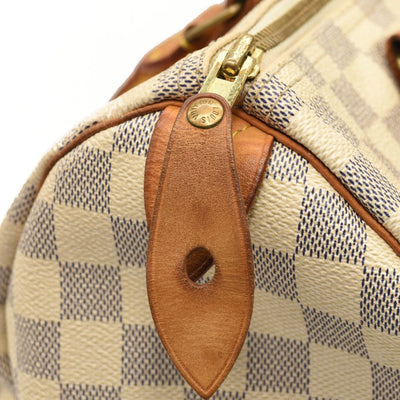 LOUIS VUITTON Louis Vuitton Damier Azur Canvas Speedy 30 Bag