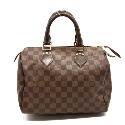 LOUIS VUITTON Damier Ebene Speedy 25