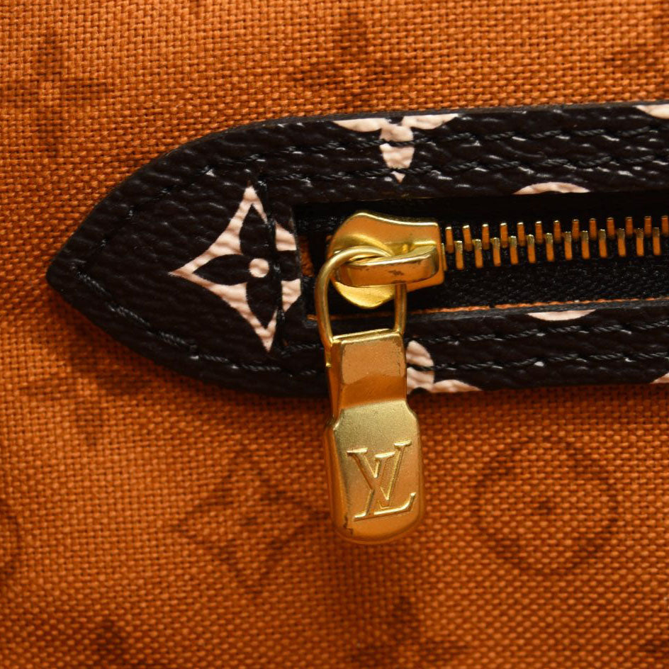 Louis Vuitton Limited Edition Orange/Black Monogram Crafty Neverfull MM w/  Pouch