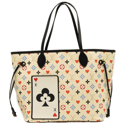 LOUIS VUITTON Game On Neverfull MM White