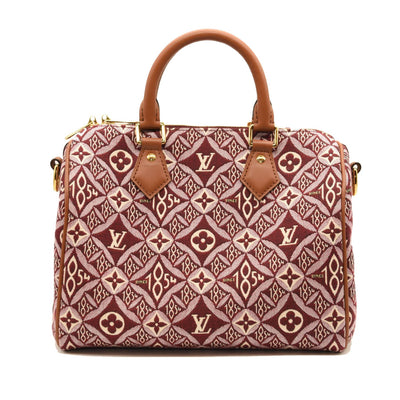 LOUIS VUITTON Jacquard Since 1854 Speedy Bandouliere 25 Bordeaux