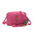 NEW Saint Laurent Calfskin Matelasse Monogram Lou Camera Bag Pink Suede