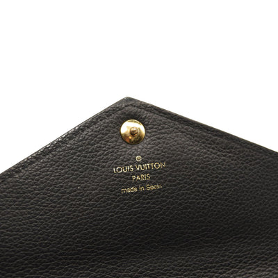 USED $905 LOUIS VUITTON Calfskin Double V Wallet Black - MyDesignerly