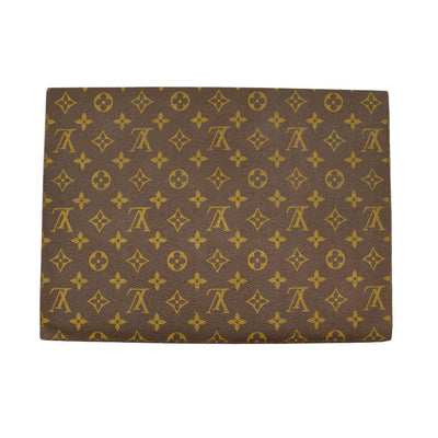 LOUIS VUITTON Monogram Poche Plate Envelope Clutch PM