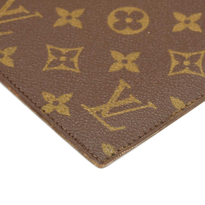 LOUIS VUITTON Monogram Poche Plate Envelope Clutch PM