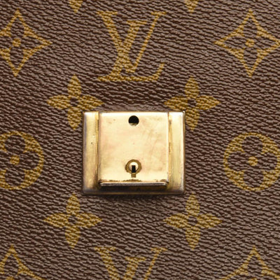 LOUIS VUITTON Monogram Poche Plate Envelope Clutch PM