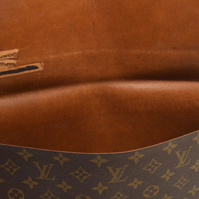 LOUIS VUITTON Monogram Poche Plate Envelope Clutch PM