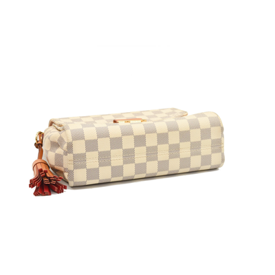 USED $1960 Louis Vuitton Damier Azur Croisette