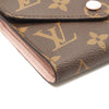 $575 Louis Vuitton Victorine Wallet Monogram Rose Ballerine