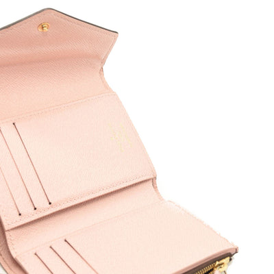 $575 Louis Vuitton Victorine Wallet Monogram Rose Ballerine - MyDesignerly