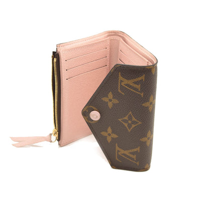 LV victorine wallet in rose ballerine! Six card slots inside and the c