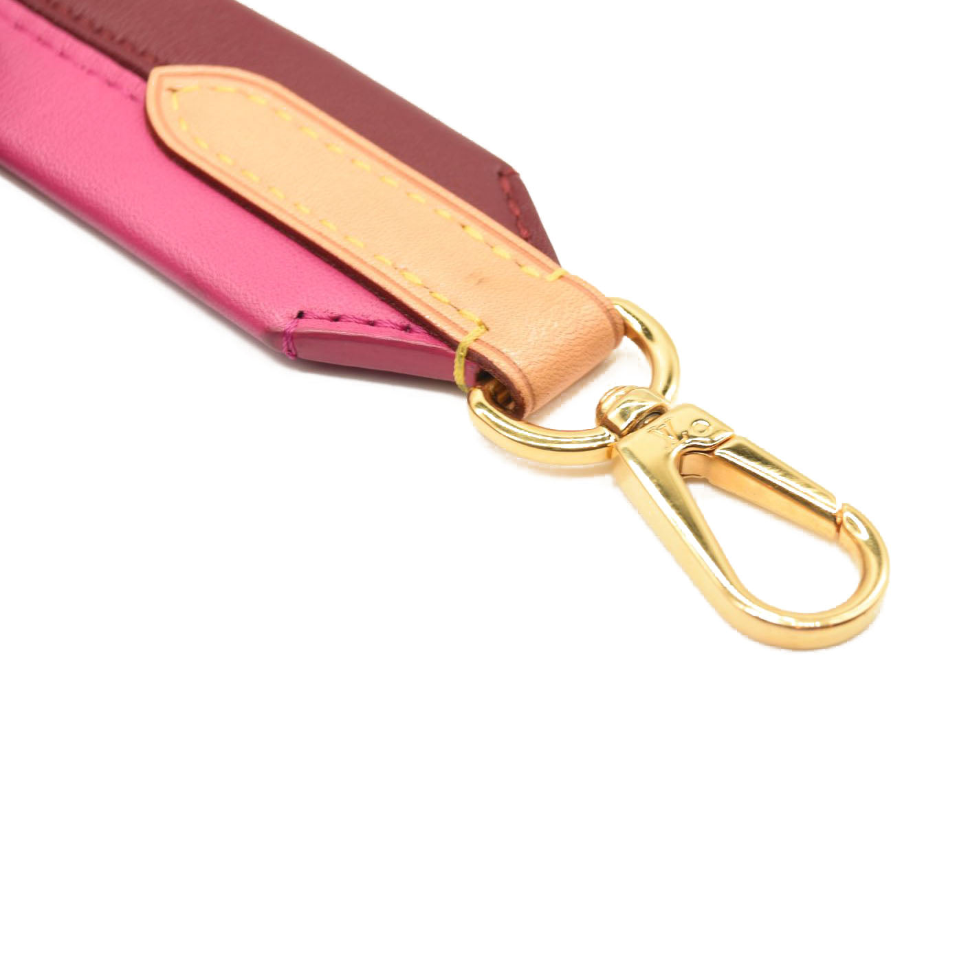 LOUIS VUITTON Shoulder strap M42738 For Cluny BB bicolor leather pink –
