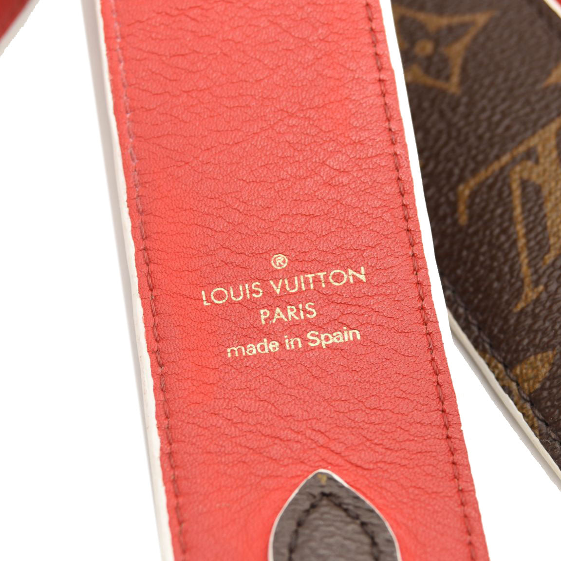 LOUIS VUITTON Monogram Bandouliere Shoulder Strap Red 554558