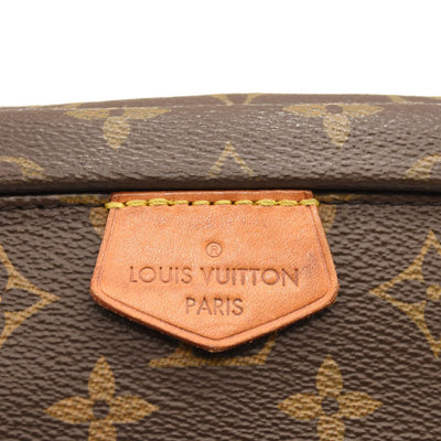 MI0168 Louis Vuitton Bumbag Brown Monogram Canvas Messenger Bag