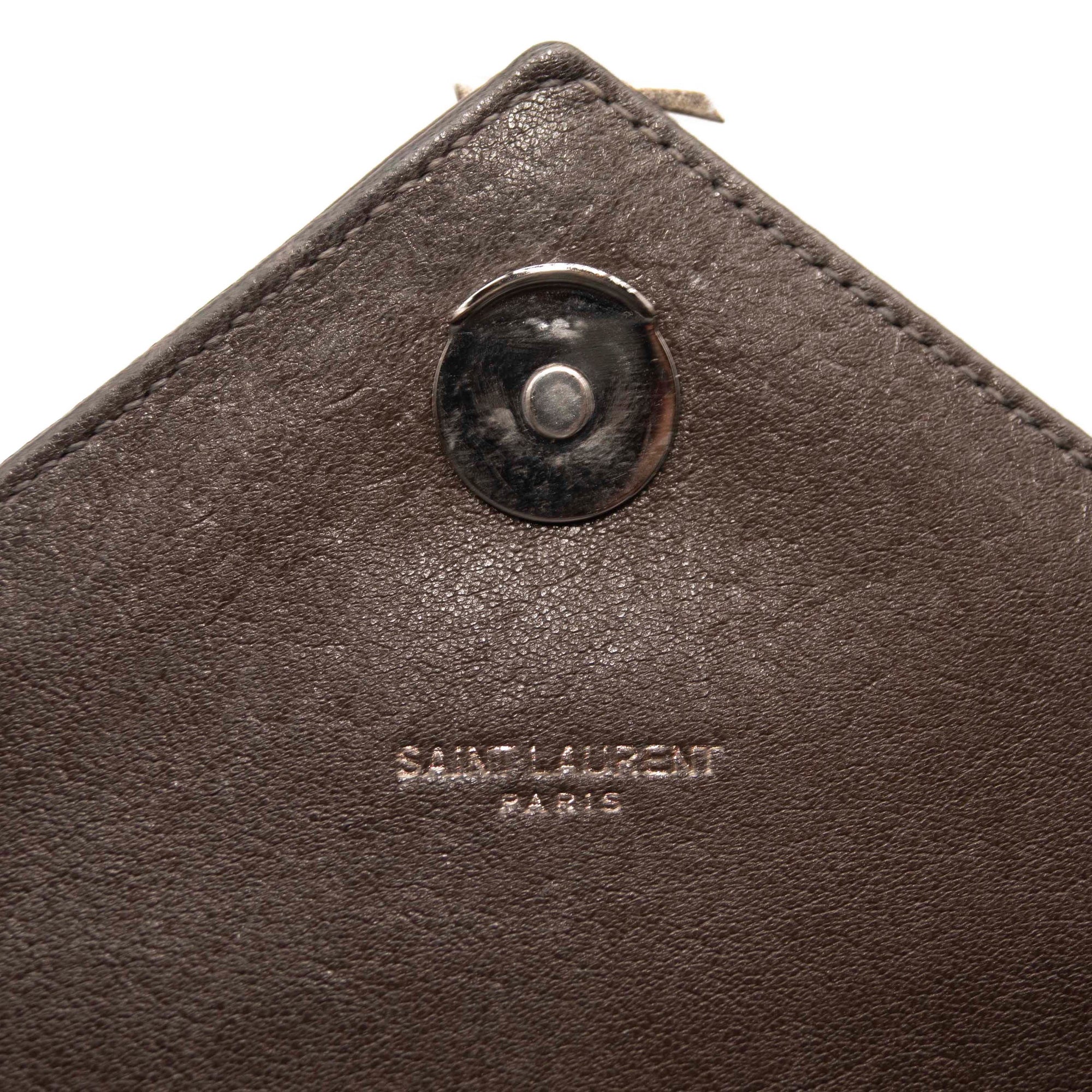 Saint Laurent Monogram Phone Holder Bag - Neutrals