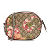 GUCCI GG Supreme Monogram Blooms Mini Chain Shoulder Bag Beige Multicolor Dry Rose