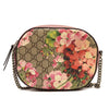 GUCCI GG Supreme Monogram Blooms Mini Chain Shoulder Bag Beige Multicolor Dry Rose